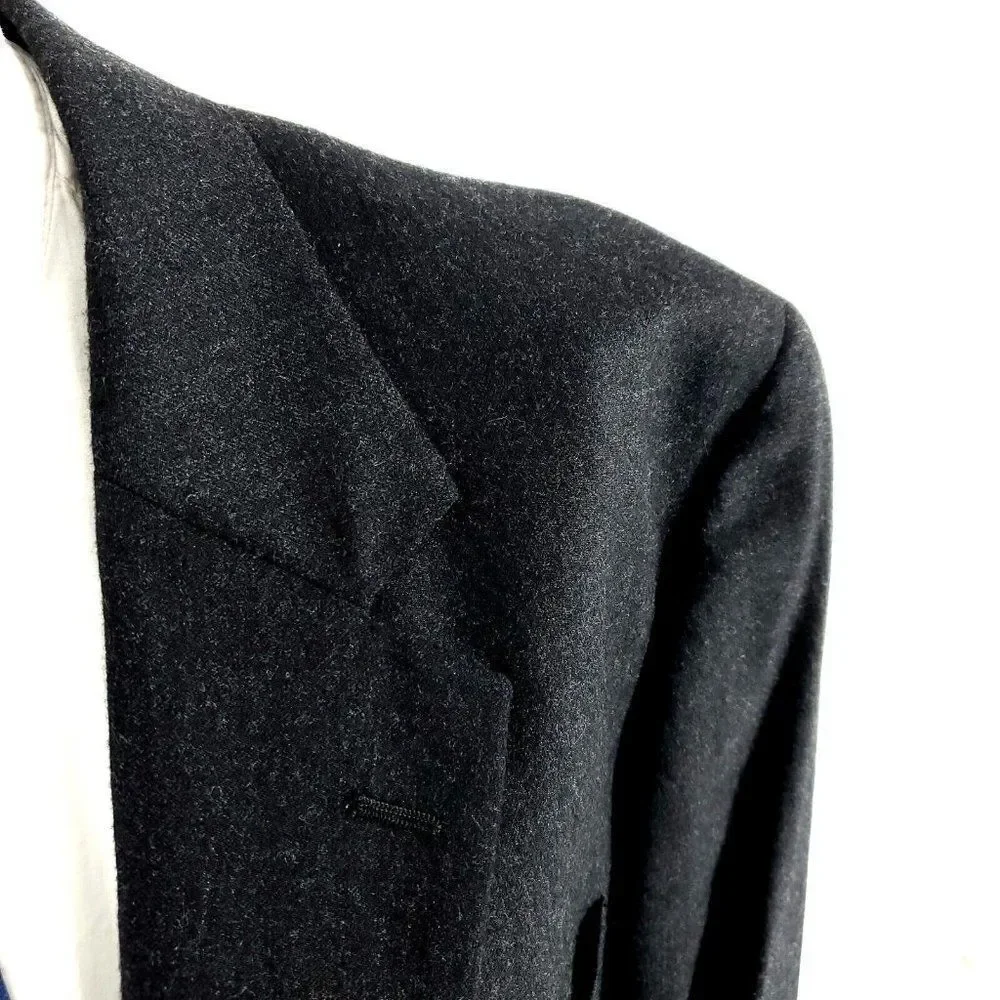 Jos A Bank Wool Cashmere 2‎ Button Blazer 46L Gray